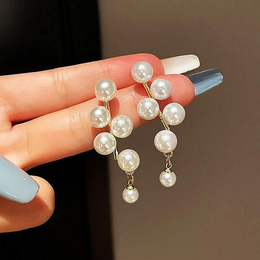 Pearl Long Korean Earring