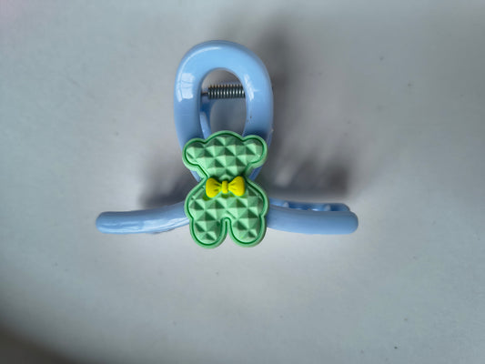Blue Teddy Hair Claw