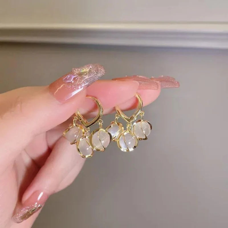 Crystal Hoop Earring