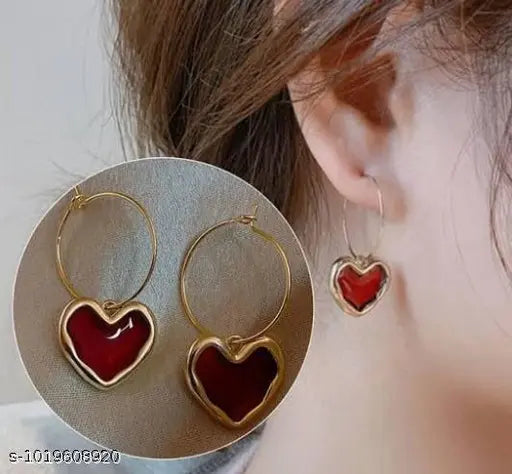 Heart Long Korean Hoop