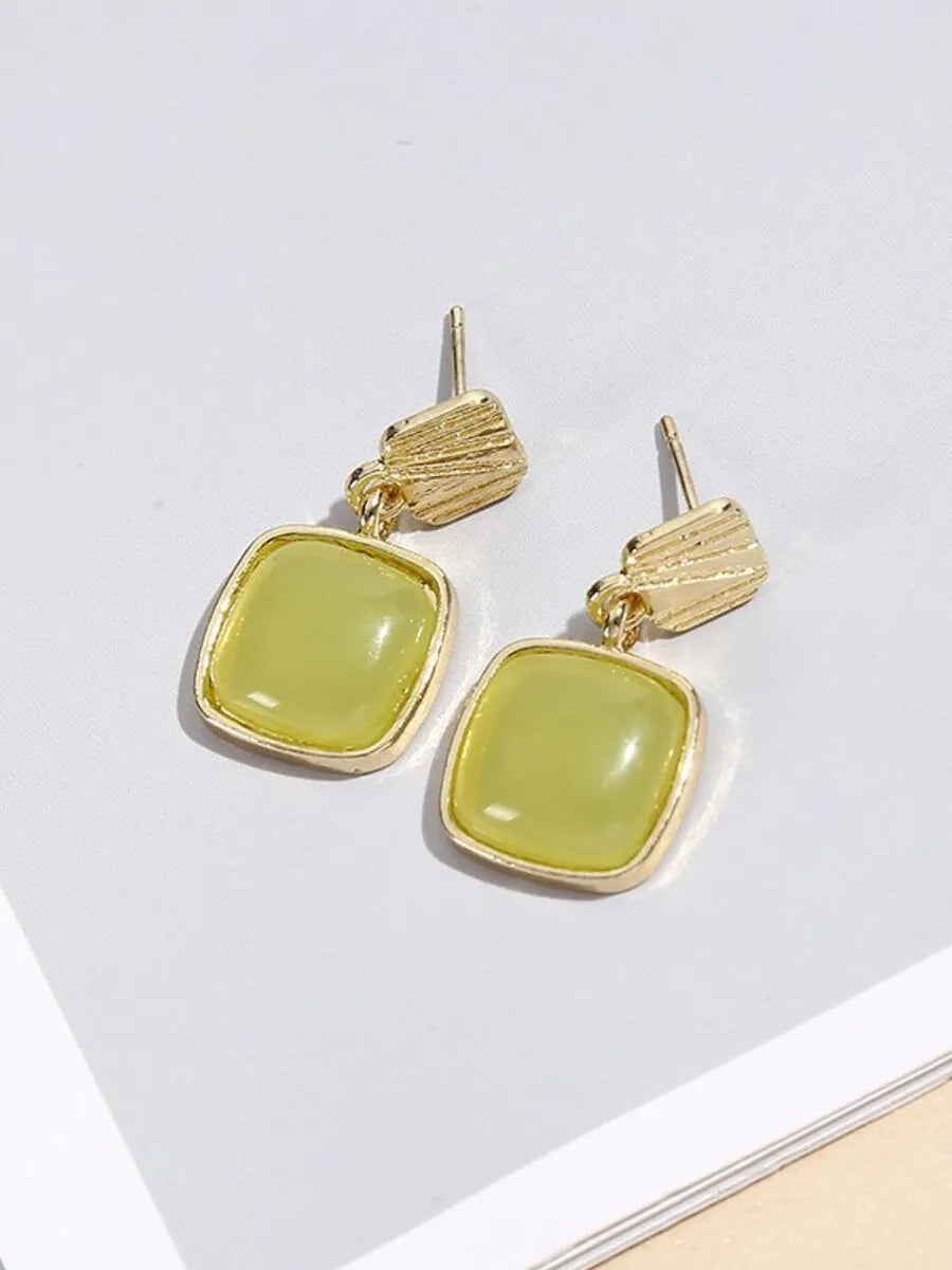 Green Korean earring