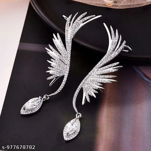 Stone designer Korean Long earring
