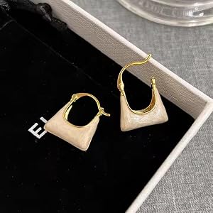 White Korean Earring