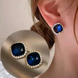 Blue Stone Korean Earring