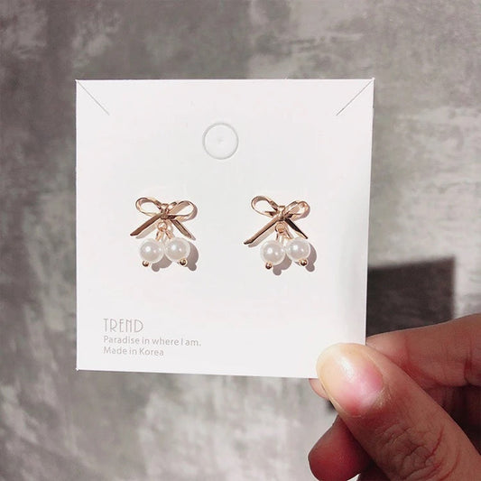 Korean Bow Earring For Women