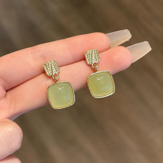Green Korean earring