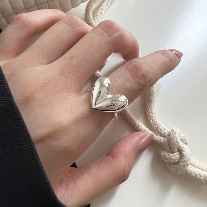 Heart Trendy Korean Rings