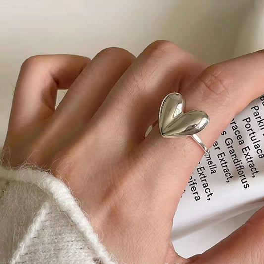 Heart Trendy Korean Rings
