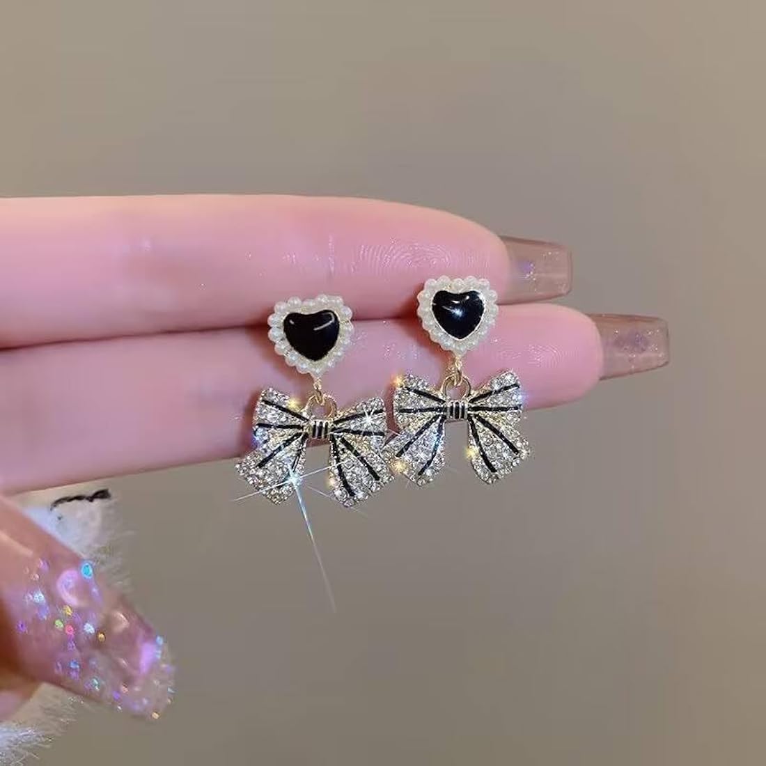 Black Korean Earring