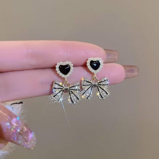 Black Korean Earring