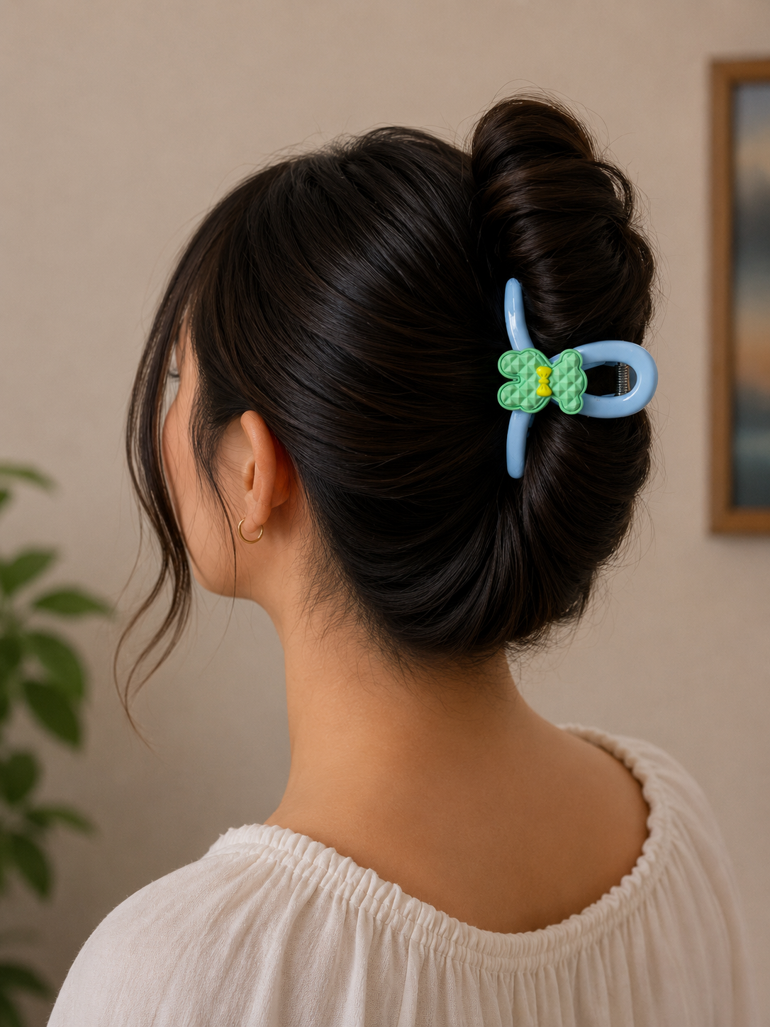 Blue Teddy Hair Claw