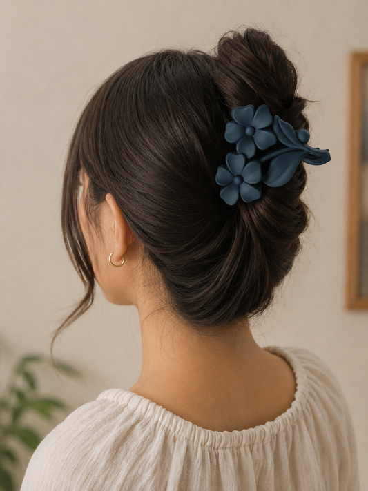 Elegant Floral Hair Claw Clip for Women