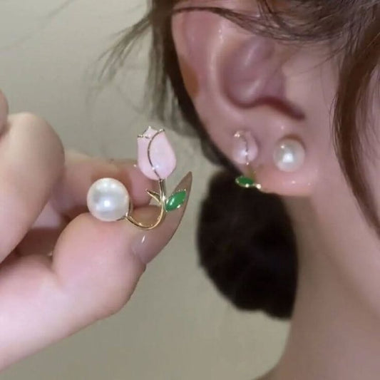 Tulip Flower Korean Stud Earring