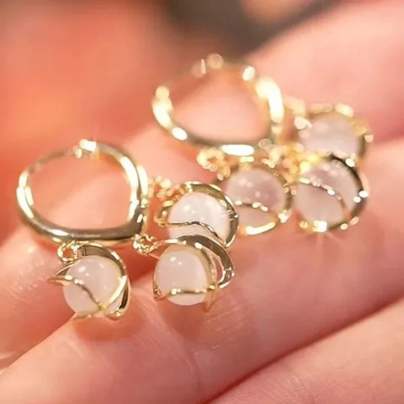 Crystal Hoop Earring