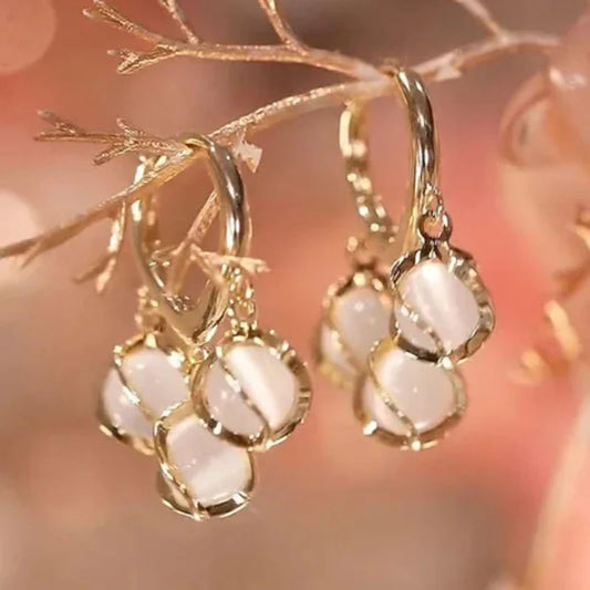 Crystal Hoop Earring