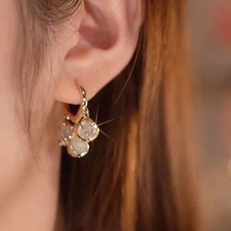 Crystal Hoop Earring