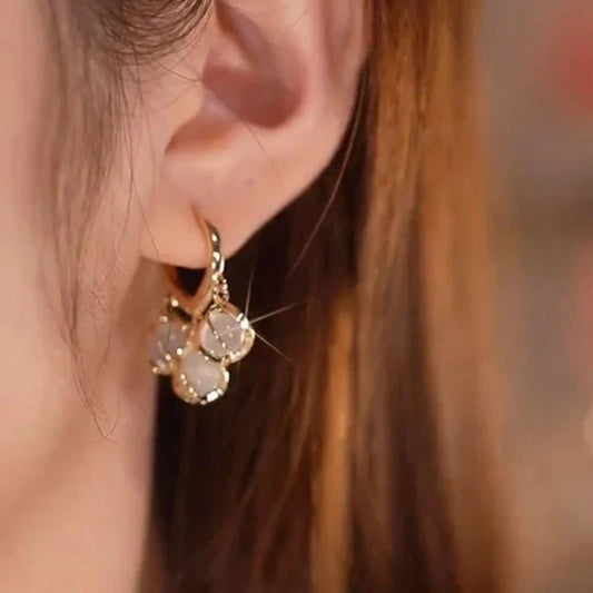 Crystal Hoop Earring