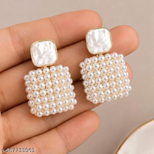 Pearl Long Korean Earring
